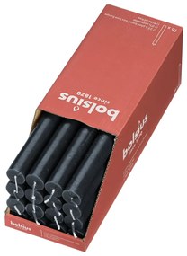 Bolsius Κεριά Επιτραπέζια Shine 16 τεμ. Θυελλώδες Γκρι 27 εκ.