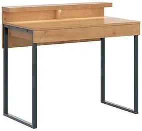Τραπέζι γραφείου Boston 362, Με συρτάρια, Αριθμός συρταριών: 1, 85x100x57cm, 32 kg, Arlington δρυς | Epipla1.gr