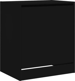 vidaXL Παπουτσοθήκη Μαύρη 60x42x69 εκ. από Επεξεργασμένο Ξύλο