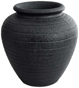 Κασπώ Δαπέδου Olympia 20719 Φ55x60cm Black GloboStar Cement