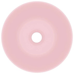 Νιπτήρας Μπάνιου Στρογγυλός Ροζ Ματ Κεραμικός - Ροζ