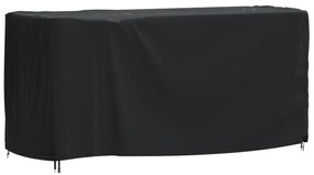 vidaXL Κάλυμμα Επίπλων Κήπου Αδιάβροχο Μαύρο 180x70x90 εκ. 420D