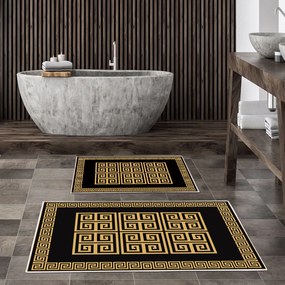 Bathmat Set (2 Pieces) Kt461 Multicolor