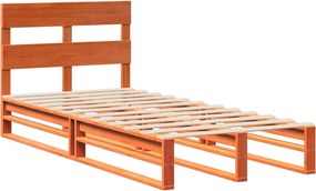 vidaXL Σκελετός Κρεβ. Χωρίς Στρώμα Καφέ Κεριού 100x200 εκ Μασίφ Πεύκο