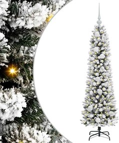 vidaXL Τεχνητό Χριστουγεννιάτικο Δέντρο με 150 LED Λευκό 120 cm