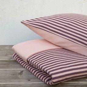 Παπλωματοθήκη Suave Σετ 3τμχ Dark Pink Nima Queen Size 220x240cm 100% Βαμβάκι