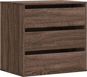 vidaXL Συρταριέρα Καφέ Δρυς 60x41x58 εκ. από Επεξεργ. Ξύλο