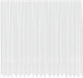 vidaXL Κουρτίνα Δαντέλας με κουρτίνες Λευκό 260 x 500 εκ Πολυεστέρας