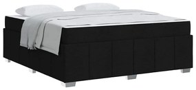 vidaXL Σκελετός Κρεβατιού Μαύρο 180 x 200 cm ύφασμα