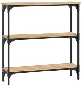 vidaXL Κονσόλα Τραπεζιού Sonoma Δρυς 75 x 22,5 x 75 εκ. από Τεχνητό Ξύλο