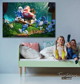 Παιδικός πίνακας σε καμβά στρουμφάκια KNV0311 65cm x 95cm