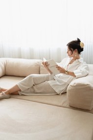 3-Seat Sofa-Bed Nook - Beige Beige