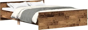 vidaXL Πλαίσιο κρεβατιού χωρίς στρώμα 135x190 εκ. Επεξεργασμένο Ξύλο