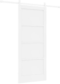 vidaXL Συρόμενη Πόρτα Λευκό 86 x 198.5 cm