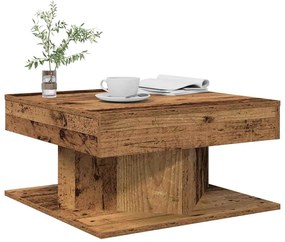 vidaXL Τραπεζάκι σαλονιού Παλιό ξύλο 55x55x30 cm Κατασκευασμένο ξύλο