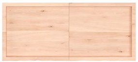 vidaXL Ράφι Τοίχου 140x60x(2-6) εκ. από Ακατέργαστο Μασίφ Ξύλο Δρυός