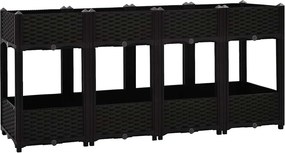 vidaXL Ζαρντινιέρα 160 x 40 x 71 εκ. από Πολυπροπυλένιο