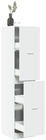 vidaXL Συρταριέρα Γενικής Χρήσης Λευκή 40x41x174,5 εκ. Επεξ. Ξύλο