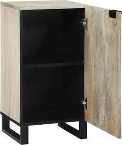 vidaXL Γραφείο Λευκό 40 x 33 x 75 εκ. Μασίφ ξύλο μάνγκο