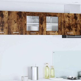 vidaXL Κρεμαστό ντουλάπι Καπνιστός Δρυς και Λευκό 80 x 31 x 40 εκ