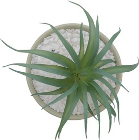 Τεχνητό Φυτό σε Κεραμικό Γλαστράκι "Nice" 11x17cm - Μέντα