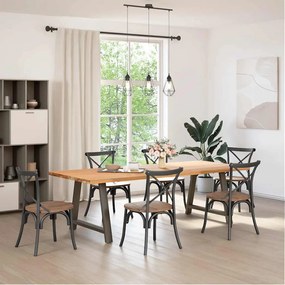 vidaXL Πόδια Τραπεζαρίας Σχήματος Α 2 τεμ. 90x(72-73) εκ. Ατσάλι