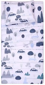 Παπλωματοθήκη Βρεφική Καρτ Σετ 2τμχ Multi Viopros 100% Cotton