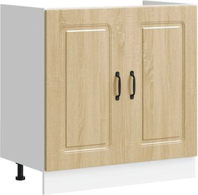 vidaXL Ντουλάπι βάσης νεροχύτη Kalmar Sonoma Δρυς 80x46x81,5 εκ.