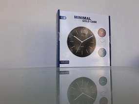 Karlsson Minimal gold μεταλλικό ρολόι τοίχου 28εκ.KA5695BK