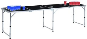 vidaXL Τραπέζι Beer Pong Πτυσσόμενο με Ποτήρια και Μπάλες 240 εκ.