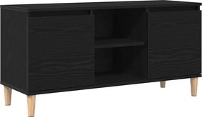 vidaXL Ντουλάπι TV 102 x 35 x 50 εκ. Μαύρη Οξυά Επεξεργασμένο Ξύλο