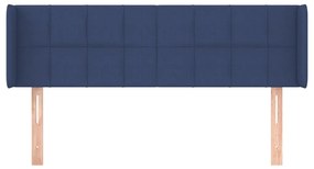 vidaXL Κεφαλάρι με Πτερύγια Μπλε 147x16x78/88 εκ. Υφασμάτινο