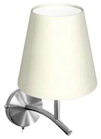 Απλίκα Φωτιστικό Τοίχου E27 IP20 Satin 17-01101-5 ΦOS_ME-17-01101-5-Νίκελ Ματ 17-01101-5