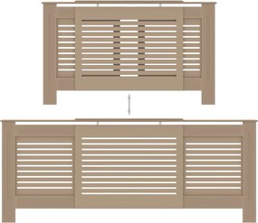 vidaXL Κάλυμμα Καλοριφέρ 205 εκ. από MDF