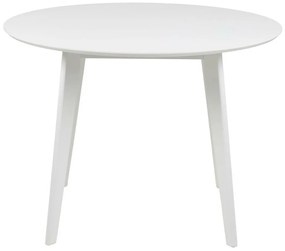 Τραπέζι Oakland 385, Άσπρο, 76cm, 21 kg, Ινοσανίδες μέσης πυκνότητας, Φυσικό ξύλο καπλαμά, Ξύλο, Ξύλο: Καουτσούκ | Epipla1.gr