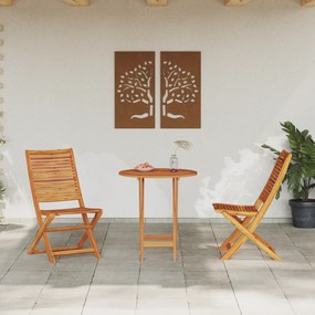 vidaXL Σετ Bistro 3 Τεμαχίων Πτυσσόμενο Ξύλο Ακακίας