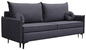Καναπές κρεβάτι Clovis 103, Αριθμός θέσεων: 4, Αποθηκευτικός χώρος, 101x216x96cm, 95 kg, Πόδια: Μέταλλο, Ξύλο: Πεύκο | Epipla1.gr