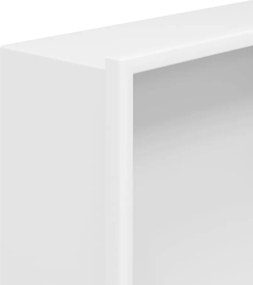 vidaXL Εσοχή Ντους Βουρστ. Λευκό Ματ 32x32x9 εκ. Αν. Ατσάλι