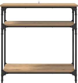 vidaXL Τραπέζι κονσόλας Artisan Oak 75 x 29 x 75 εκ Επεξεργασμένο Ξύλο