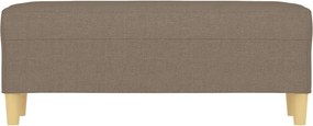 vidaXL Πάγκος Taupe 100x35x41 εκ. Υφασμάτινος