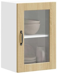 Ντουλάπι τοίχου κουζίνας με γυάλινη πόρτα Porto Δρυς Sonoma