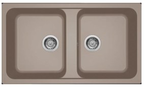 Νεροχύτης κουζίνας LIFE 450 Tortora 43 ELLECI 86x50cm - LG245043