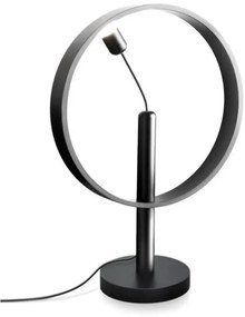 DesignNest Enso Floating Lamp Σφαιρική διακοσμητική λάμπα διαμέτρου 30 εκατοστών με ροοστάτη αφής Μαύρο-DH0470/ENSOLT-Μαύρο DH0470/ENSOLT