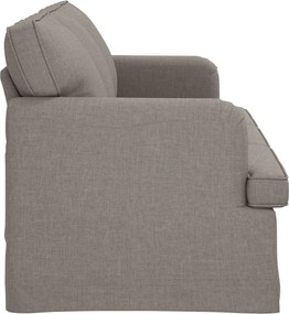 vidaXL Καναπές Taupe 201 x 80 x 85 εκ ύφασμα