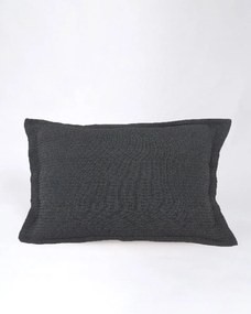 Διακοσμητική Oxford Μαξιλαροθήκη Nairi 50x70+3cm Μαύρο