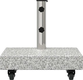 vidaXL Βάση ομπρέλας Γκρι 45 x 25 x 45 εκ. Γρανίτης