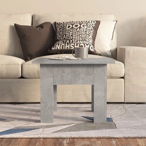 vidaXL Τραπεζάκι Σαλονιού Γκρι Σκυροδέματος 55x55x42 εκ. Μοριοσανίδα