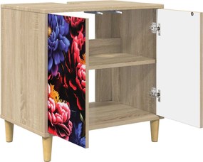 vidaXL Ντουλάπι Μπάνιου KIEL Sonoma 60 x 40 x 60 εκ Επεξεργασμένο Ξύλο