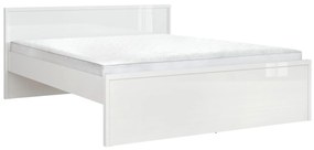 Κρεβάτι Boston BB103, Διπλό, Άσπρο, 160x200, Πλαστικοποιημένη μοριοσανίδα, 169x208x81cm, 48 kg | Epipla1.gr