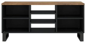 vidaXL Έπιπλο Τηλεόρασης 100x33x46 εκ. Μασίφ Ξύλο Μάνγκο &amp; Επεξ. Ξύλο
